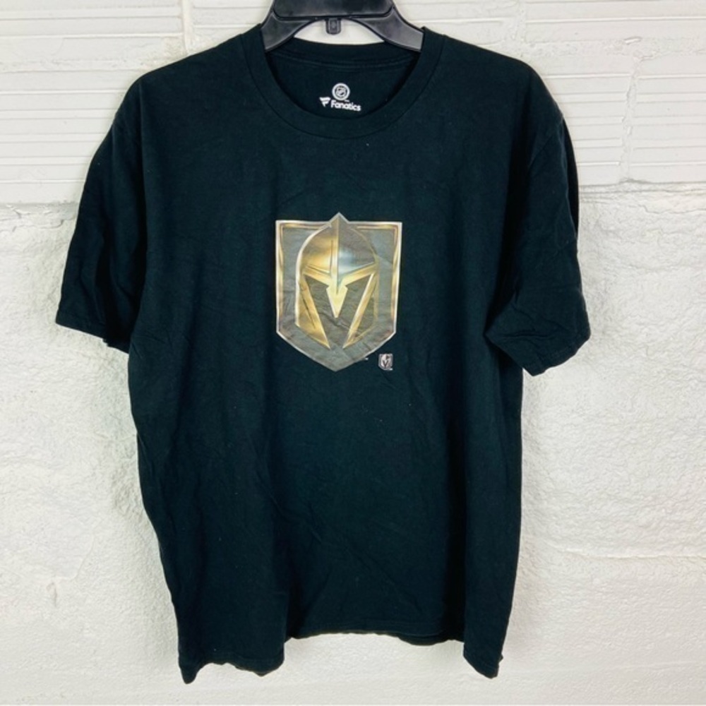 Fanatics NHL Black Tee with Gold karlsson #71 Emblem size large